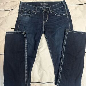 Women’s Silver low rise bootcut jeans